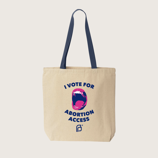 I Vote for Abortion Access Tote Bag